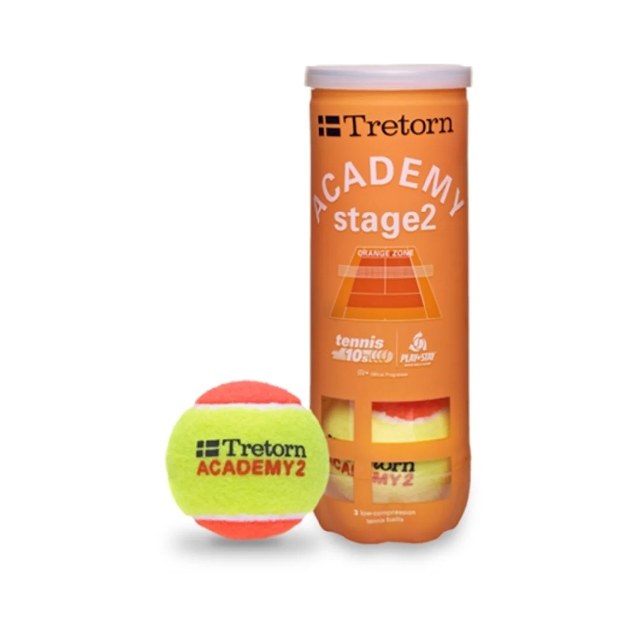 Tretorn Academy Orange Stage 2. 1 tube