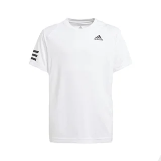 Adidas Club 3-Stripes Tee Boys White