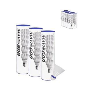 Yonex Mavis 600 Medium White 10 tubes