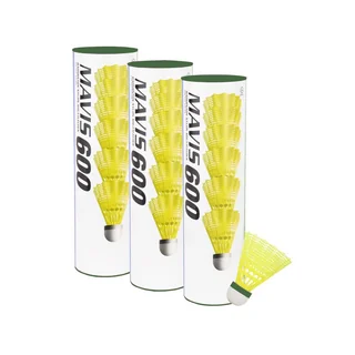 Yonex Mavis 600 Slow Yellow 3 tubes